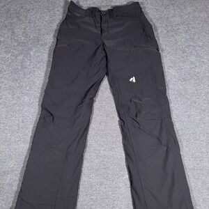 Eddie Bauer First Ascent Pants Men's 30x30 Black Fleece Lined Cargo Hiking